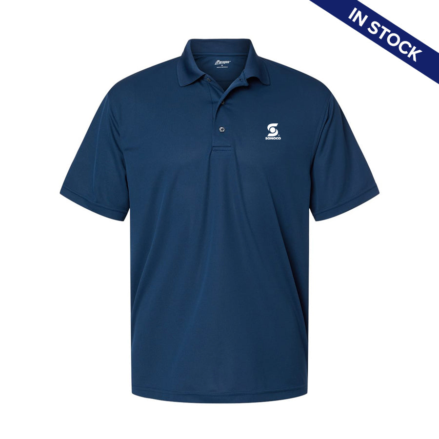 Sonoco Navy Saratoga Performance Mini Mesh Polo