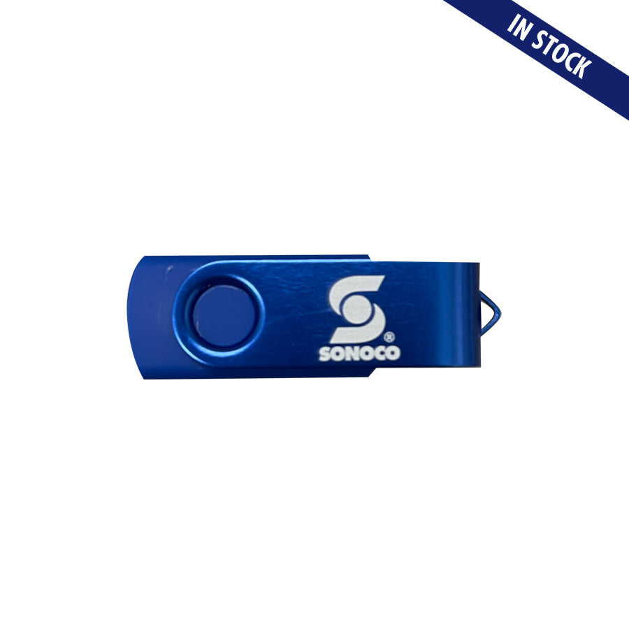 USB Drive 2 GB - White Sonoco Logo