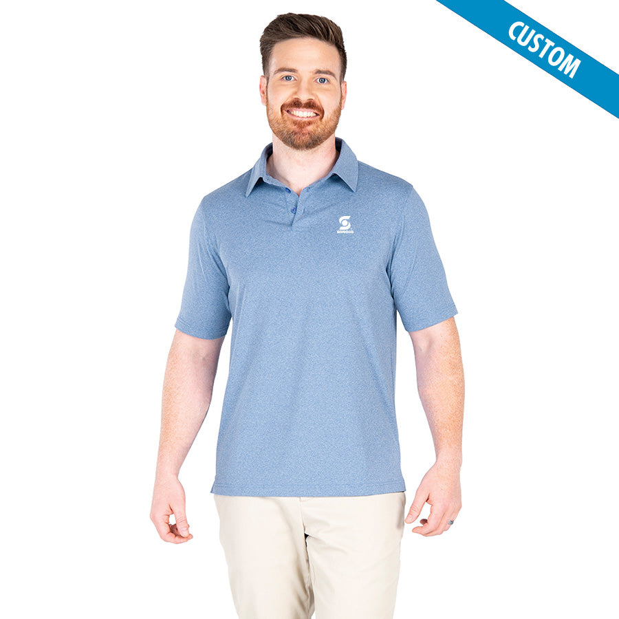Men's Heathered Eco-Logic Stretch Polo