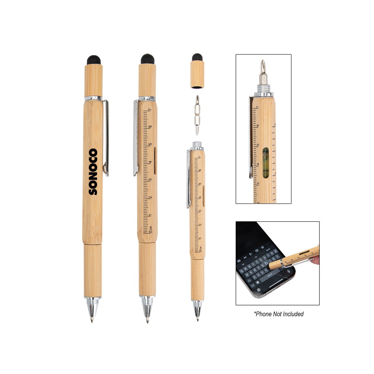 Bamboo Multi Tool Pen