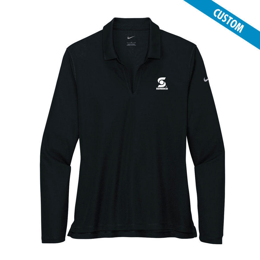 Sonoco Ladies Nike Dri-Fit Long Sleeve Pique Polo