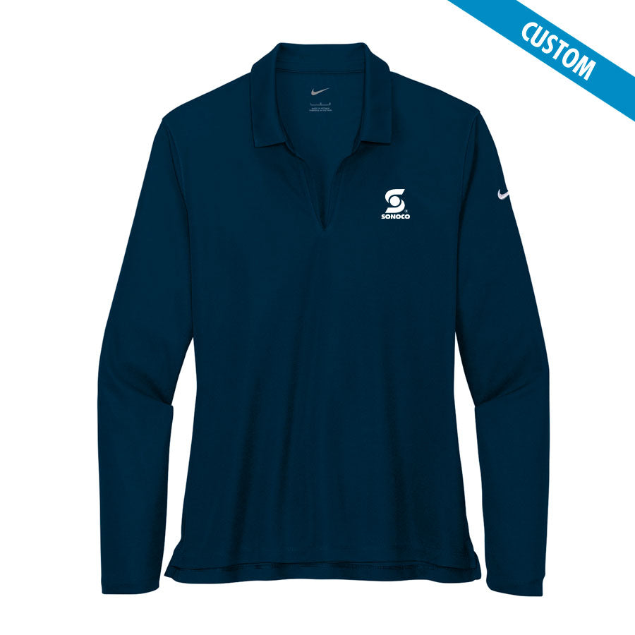 Sonoco Ladies Nike Dri-Fit Long Sleeve Pique Polo