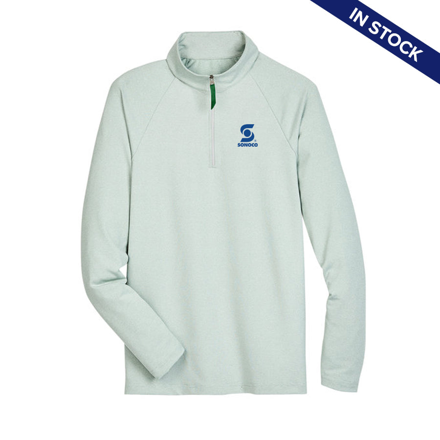 Men's Clubhouse Micro-Stripe Quarter-Zip POS