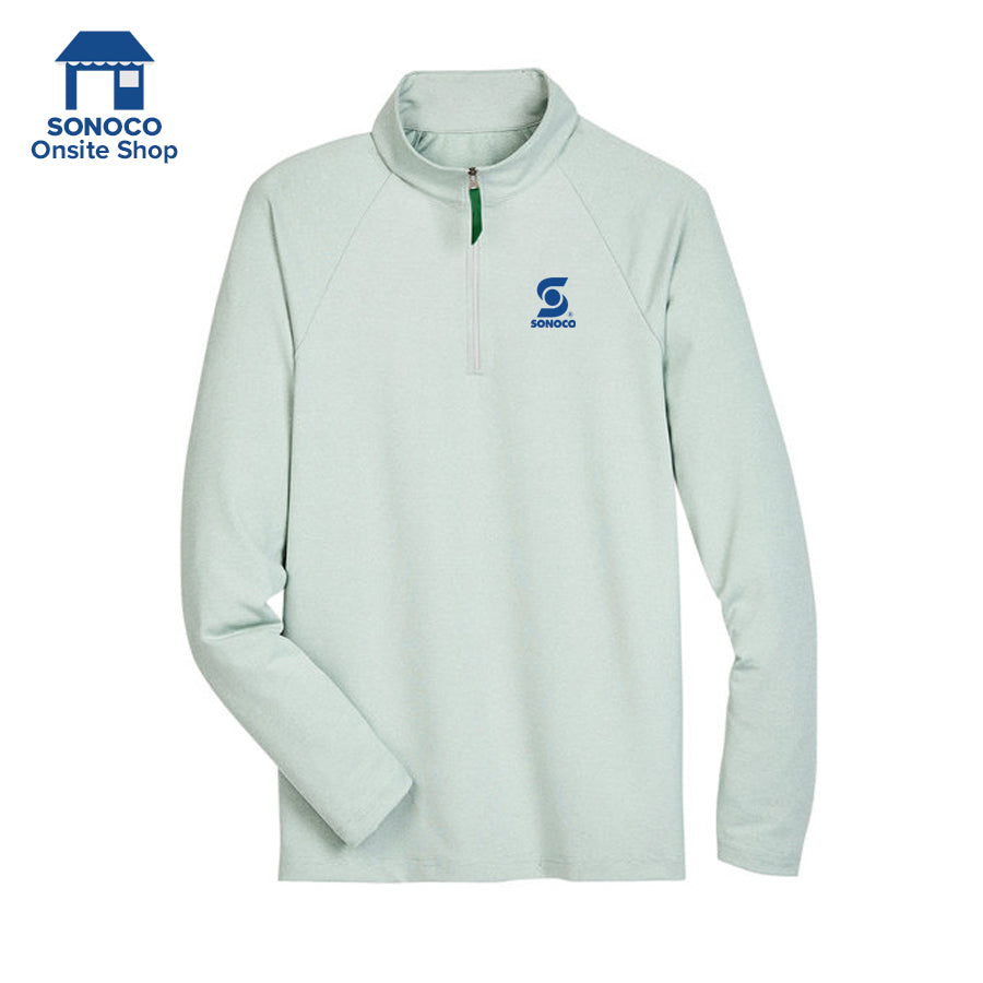 Men's Clubhouse Micro-Stripe Quarter-Zip POS
