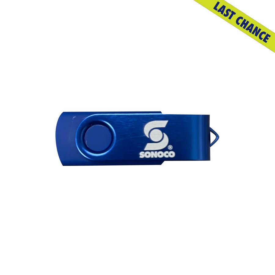 USB Drive 2 GB - White Sonoco Logo