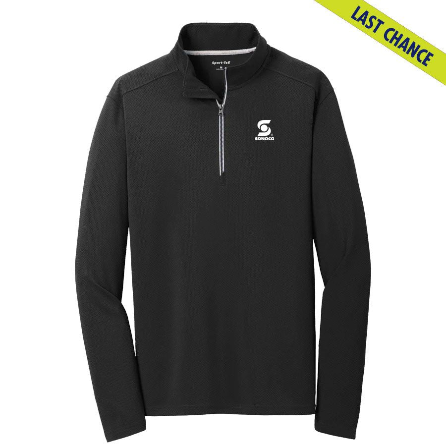 Sport-Tek Ladies Sport-Wick Textured 1/4-Zip Pullover